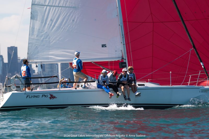 2026 Great Lakes Intercollegiate Offshore Regatta hosted by Chicago Yacht Club. Photo by Anna Suslova Photography.