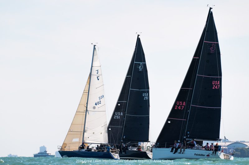 2026 Great Lakes Intercollegiate Offshore Regatta hosted by Chicago Yacht Club. Photo by Anna Suslova Photography.