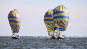 Navy Offshore Sailing_MIDN Eva White The Navy Offshore Sailing's 44-footers are effective platforms to developing crew chemistry. They also offer valuable coaching opportunities.